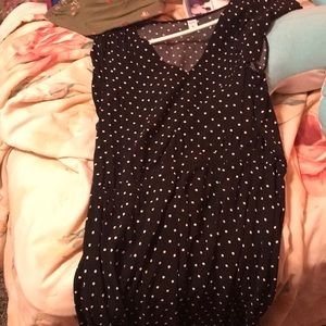 Black polka dot dress from old navy